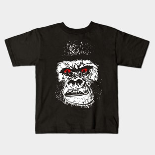 Scary White Gorilla Kids T-Shirt